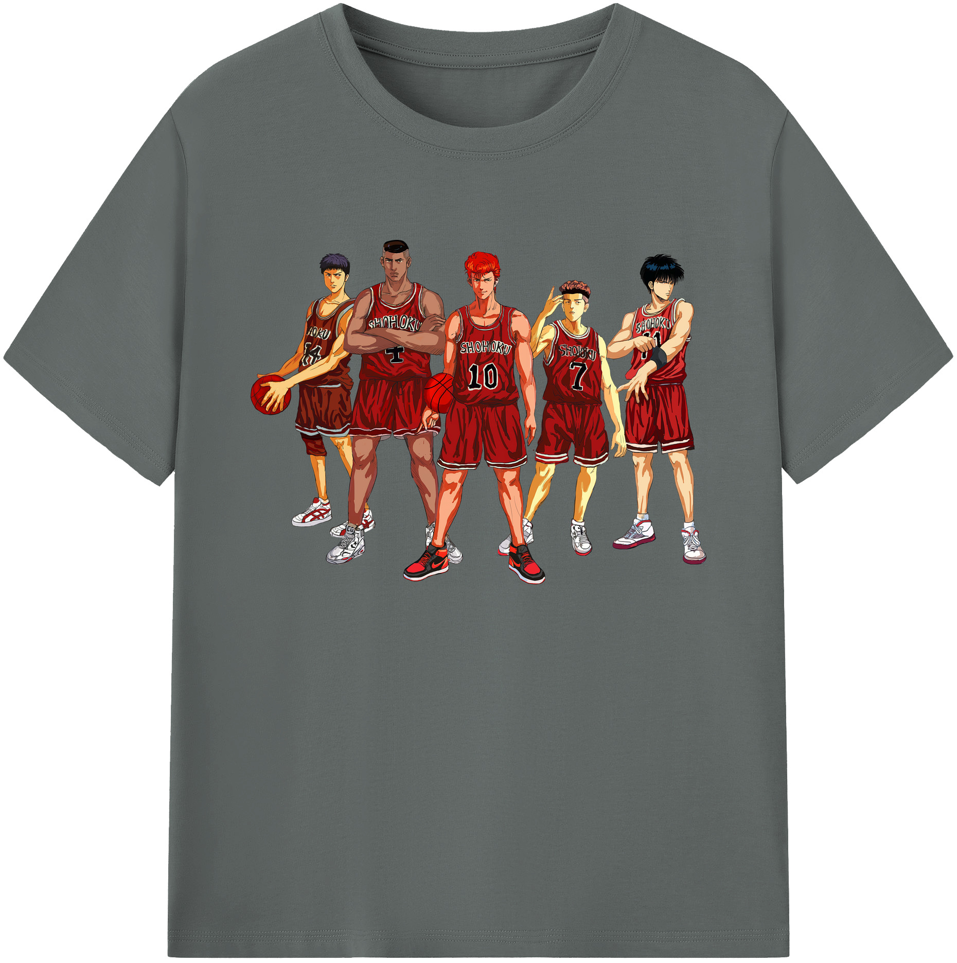 （画像用） SLAM DUNK／スラムダンク 綿100％ メンズ半袖Tシャツ｜肌触りやわらか＆通気性